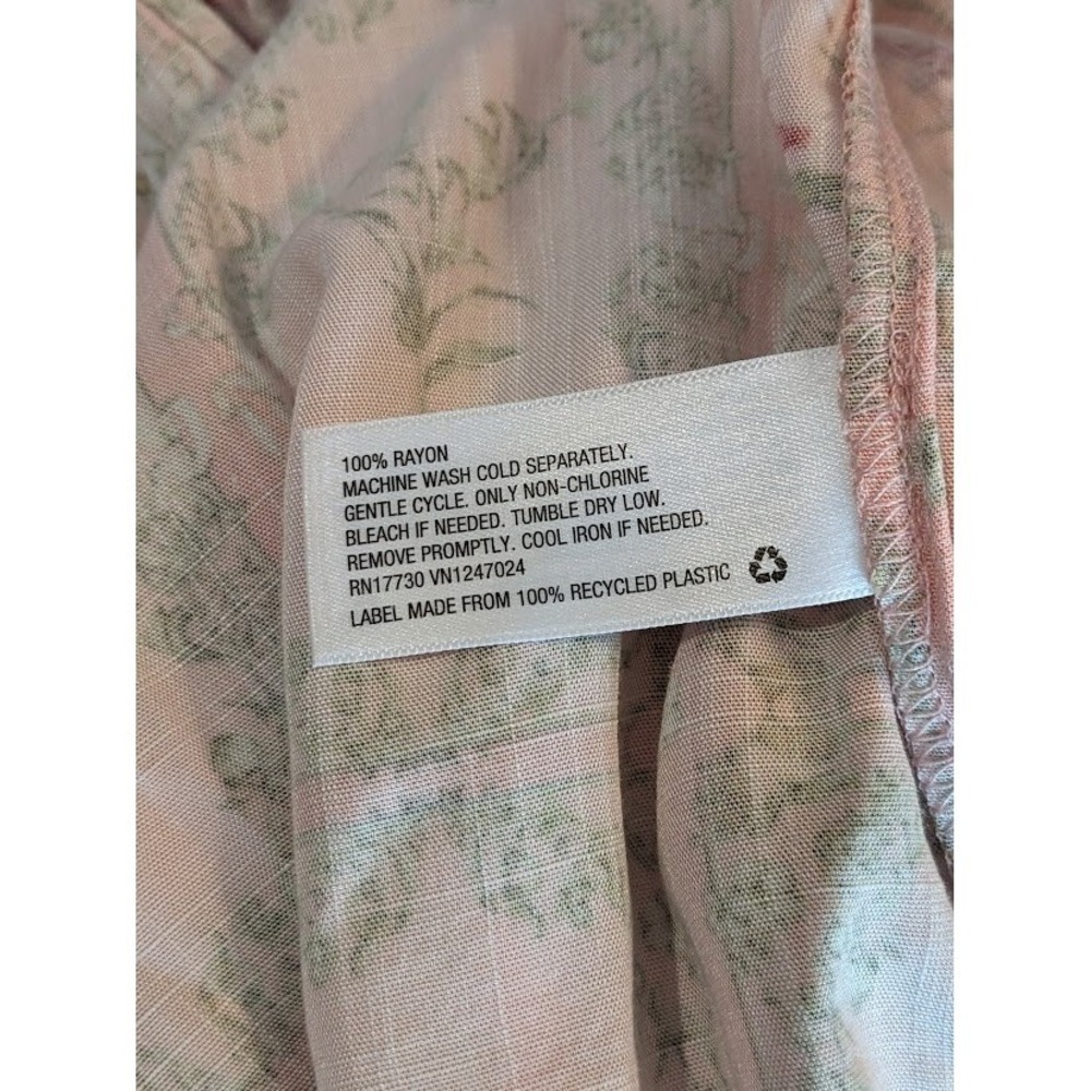 AguaBendita Target Mini Dress 3X Floral Tile Dainty Blush Pink Flutter Sleeve - Picture 14 of 16
